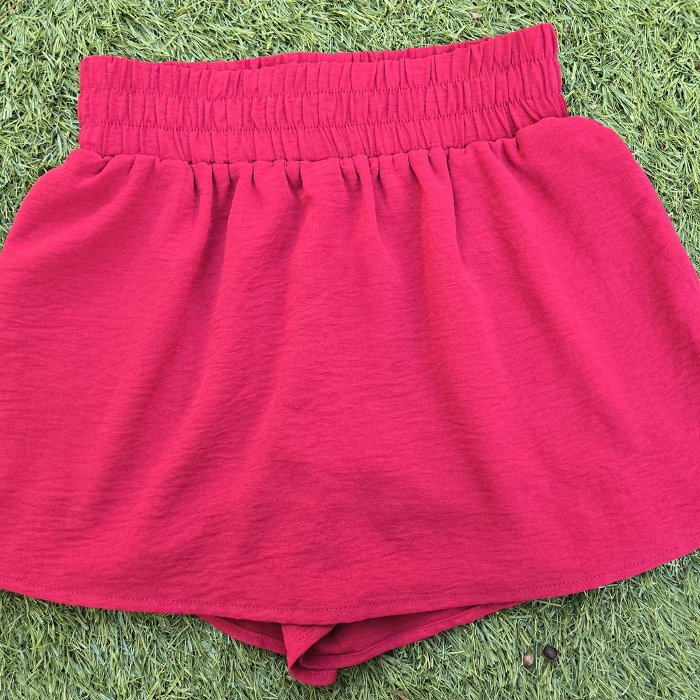 Women's Red Shorts